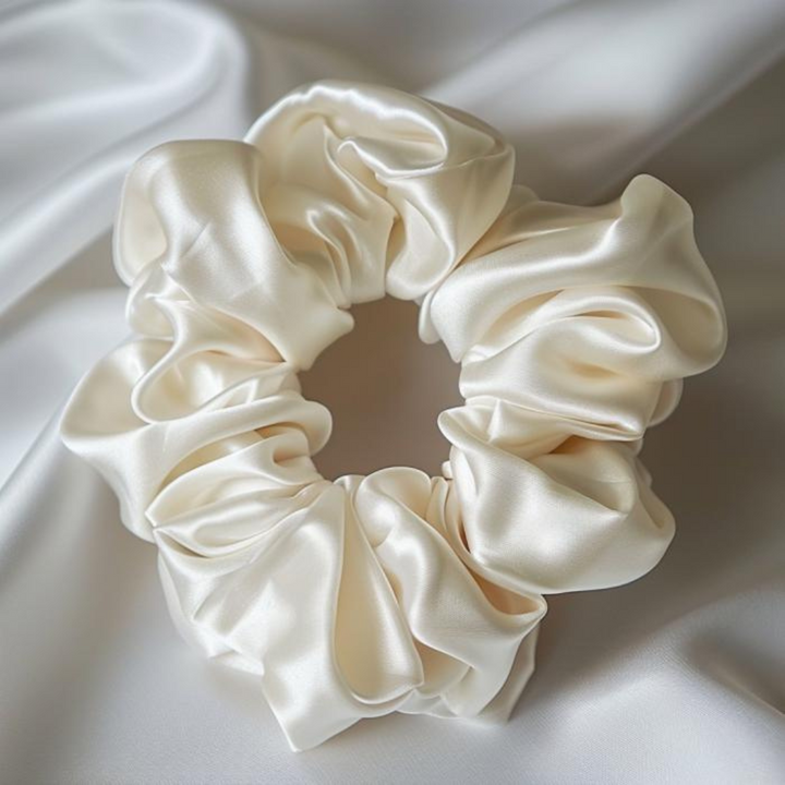 Mulberry Silk Scrunchies 3 pack. ( Colors - Teal, Rose taupe, Silver grey)