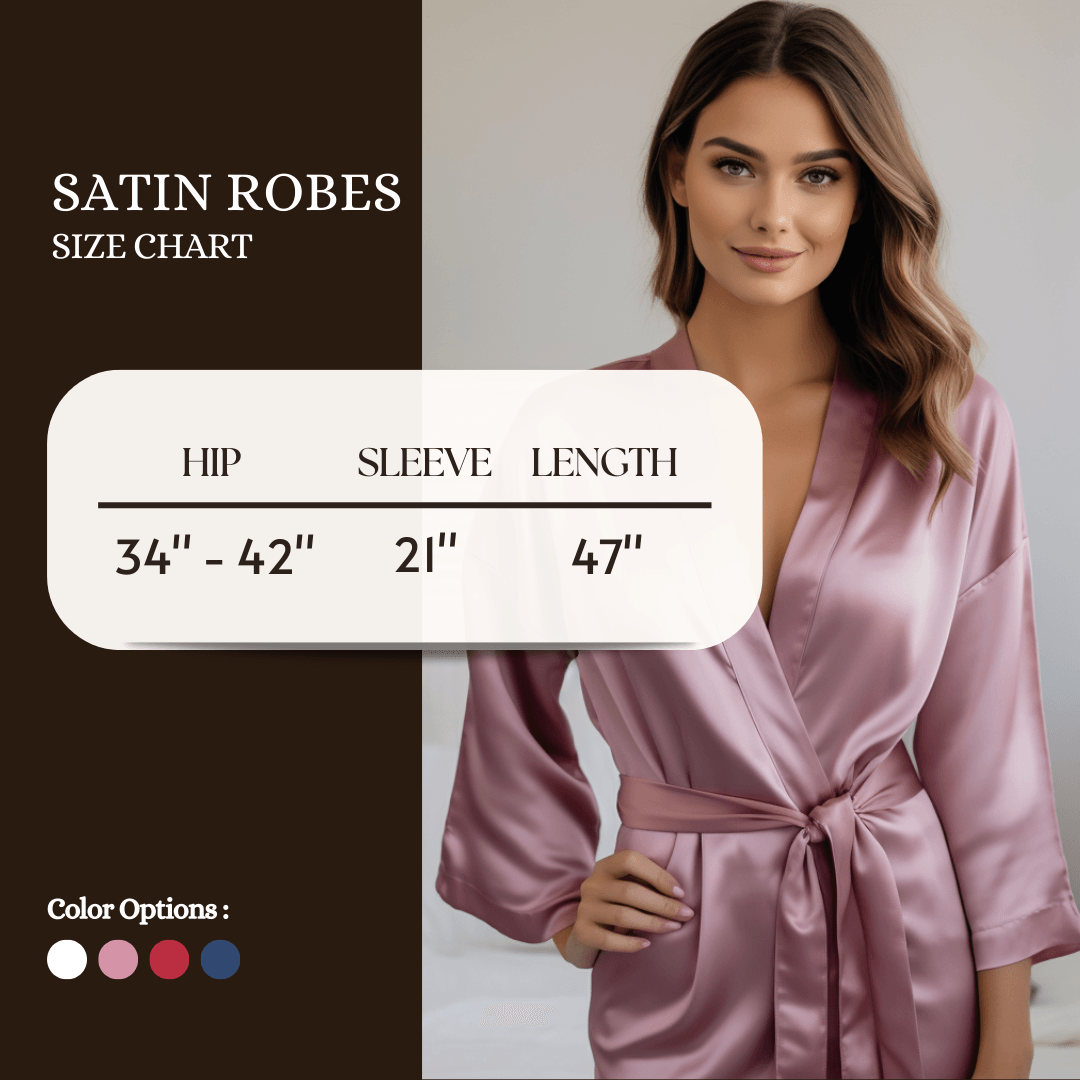 Satin Robe and Pillowcover Bundle