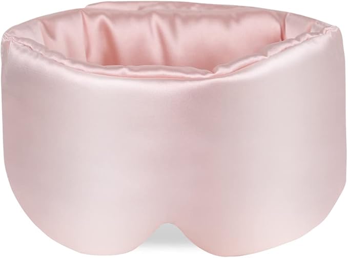 Satin Sleep Mask & Blindfold with Adjustable Velcro Strap