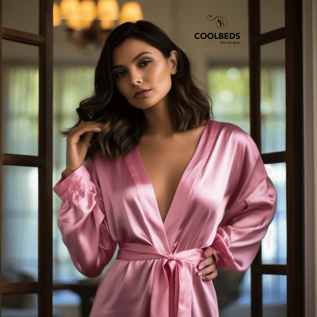 Satin Robe and Pillowcover Bundle
