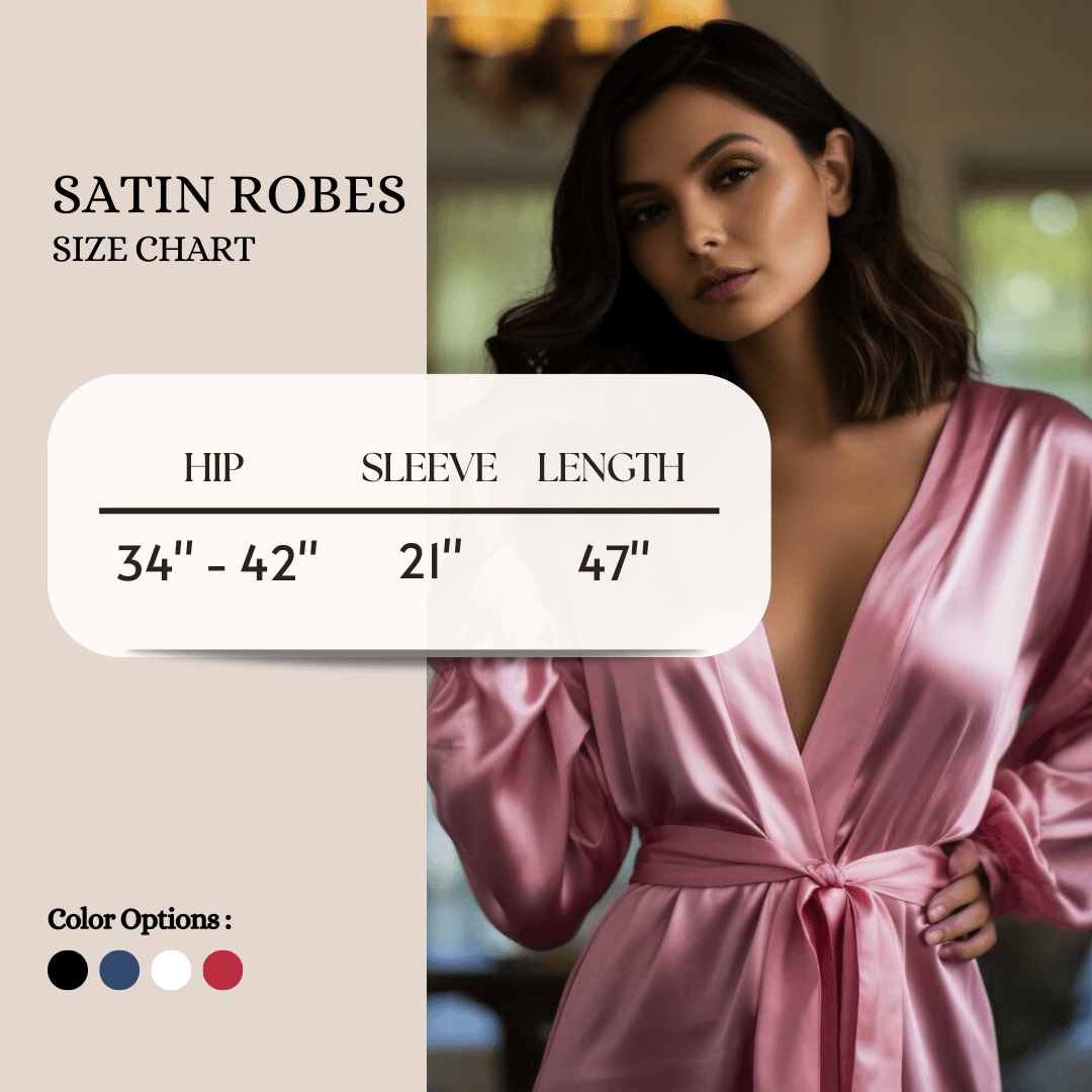 Satin Robe and Pillowcover Bundle