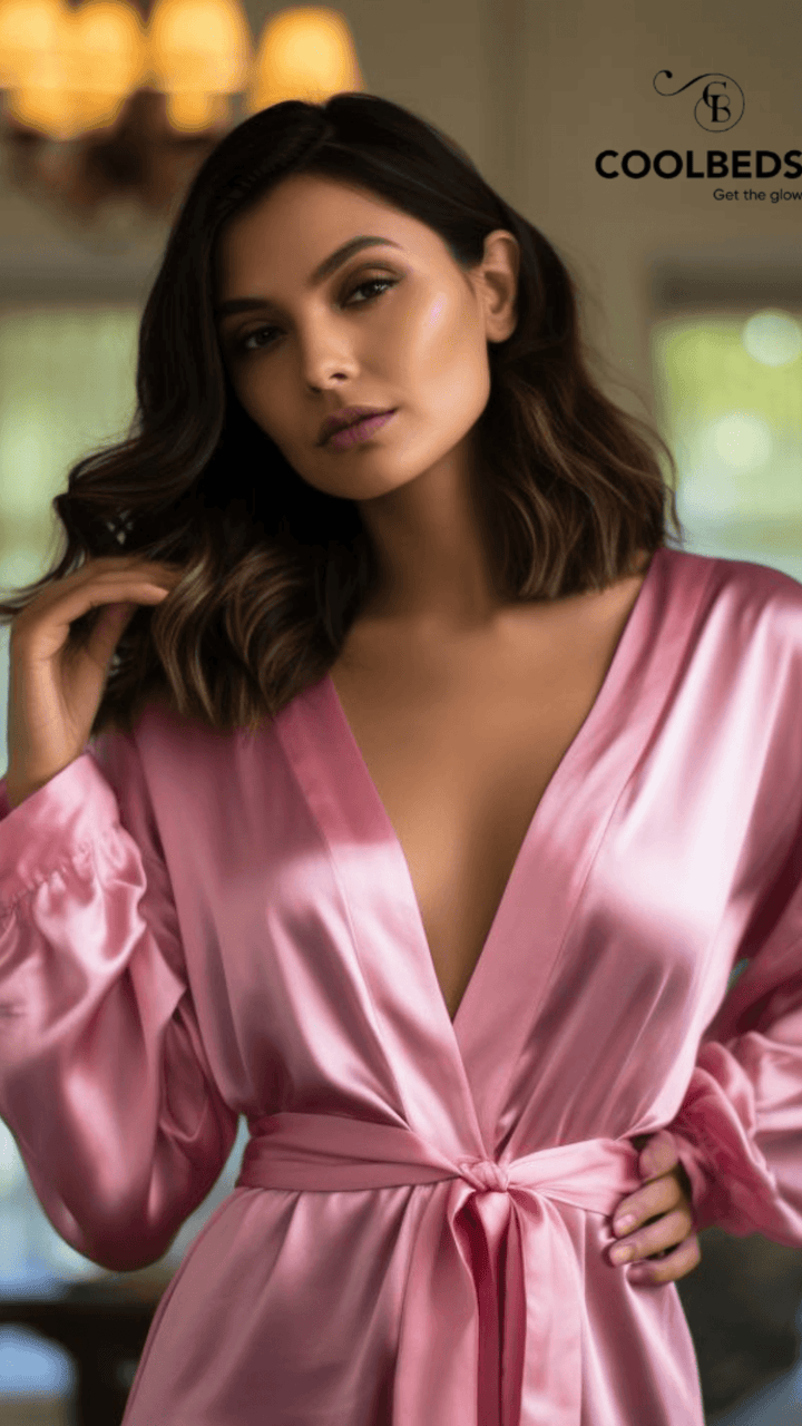 Satin Robe and Pillowcover Bundle