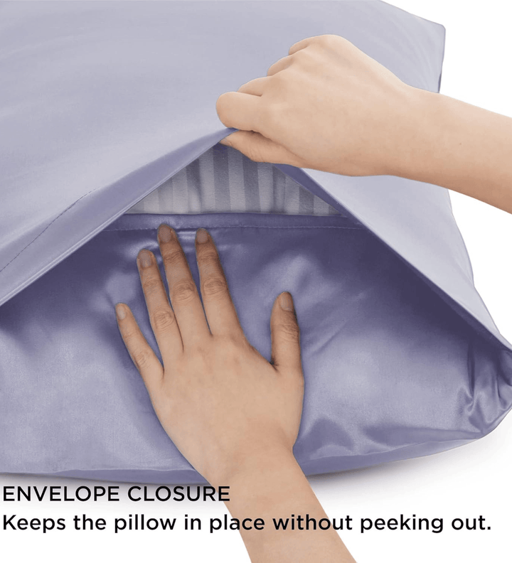 2 Satin Pillow Covers + 1 Satin Eye mask + 3 Satin Scrunchies (Satin Bundle)