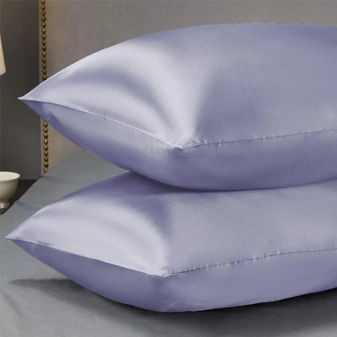 2 Satin Pillow Covers + 1 Satin Eye mask + 3 Satin Scrunchies (Satin Bundle)