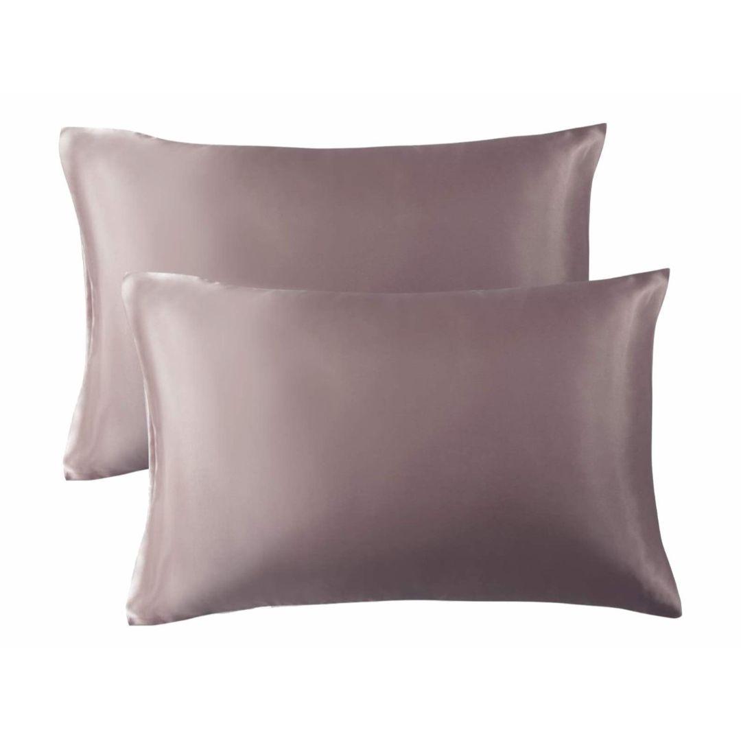 Satin Pillow Covers 2  with 3 Satin Scrunchies