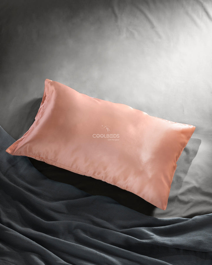 Satin Pillow Covers 2  with 3 Satin Scrunchies
