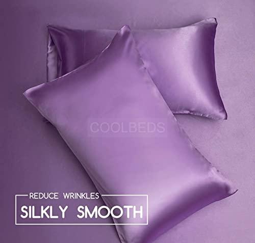 Satin Pillow Covers 2  with 3 Satin Scrunchies