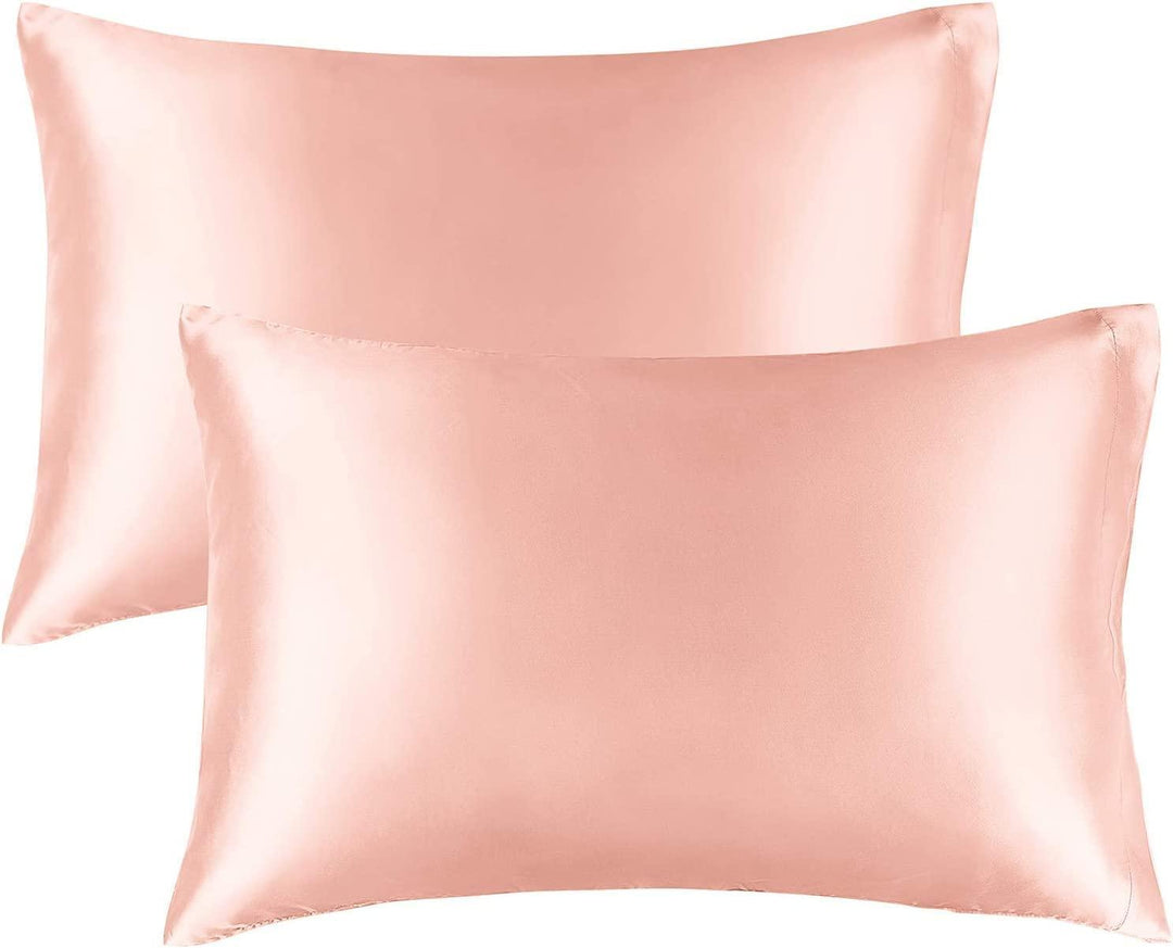 Satin Pillow Covers 2  with 3 Satin Scrunchies