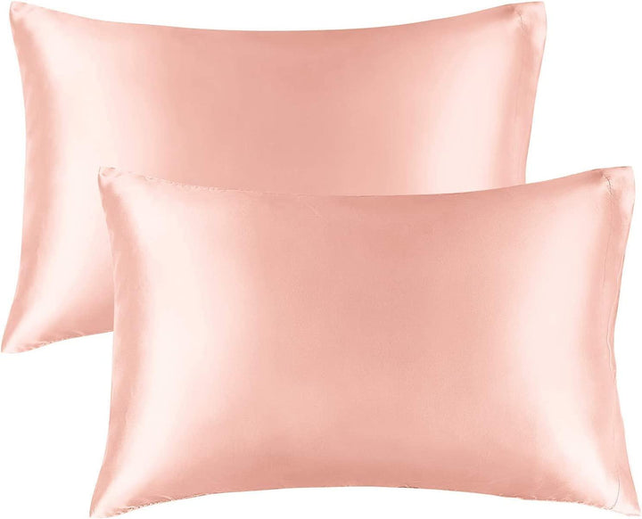 Satin Pillow Covers 2  with 3 Satin Scrunchies