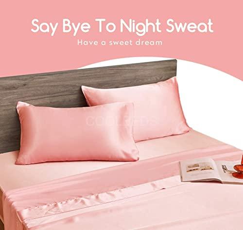 Satin Pillow Covers 2  with 3 Satin Scrunchies