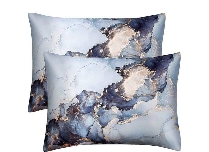 Satin Pillow Covers 2  with 3 Satin Scrunchies