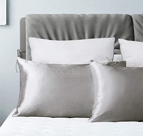 Satin Pillow Covers 2  with 3 Satin Scrunchies