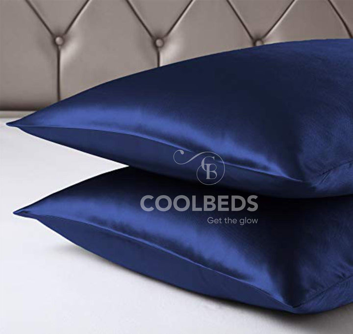 Satin Pillow Covers 2  with 3 Satin Scrunchies