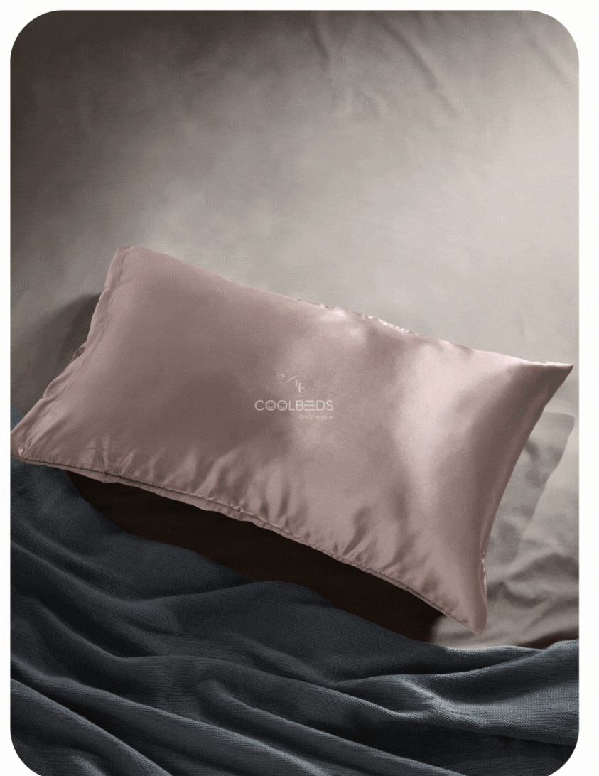 Satin Pillow Covers 2  with 3 Satin Scrunchies