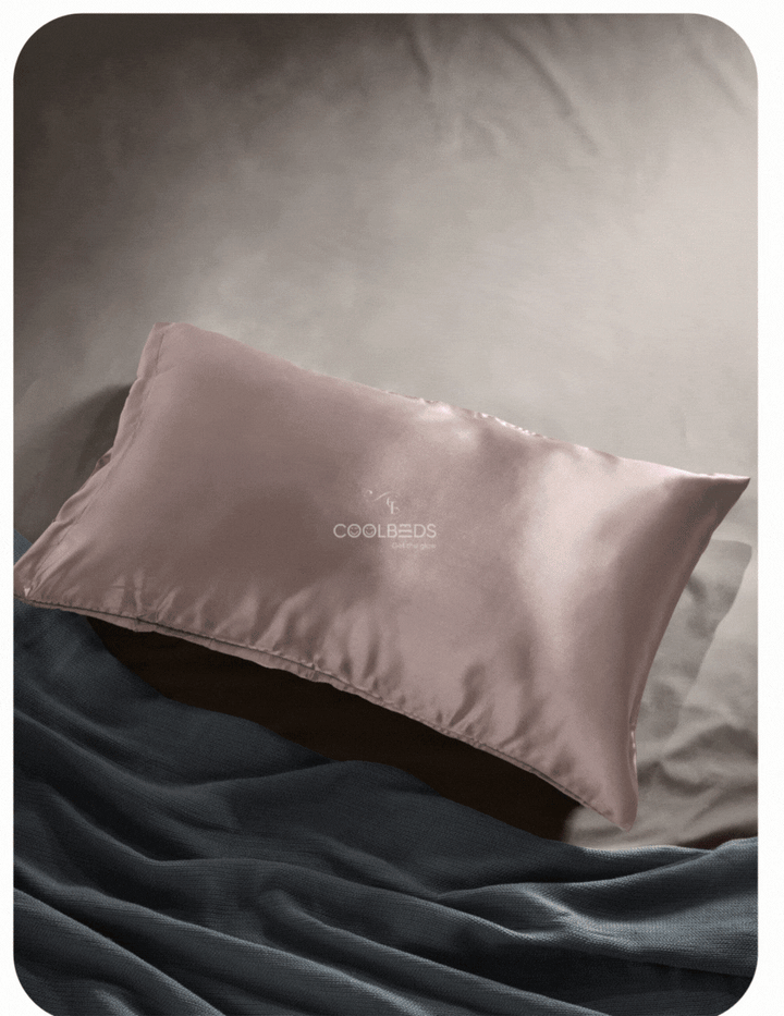 Satin Pillow Covers 2  with 3 Satin Scrunchies