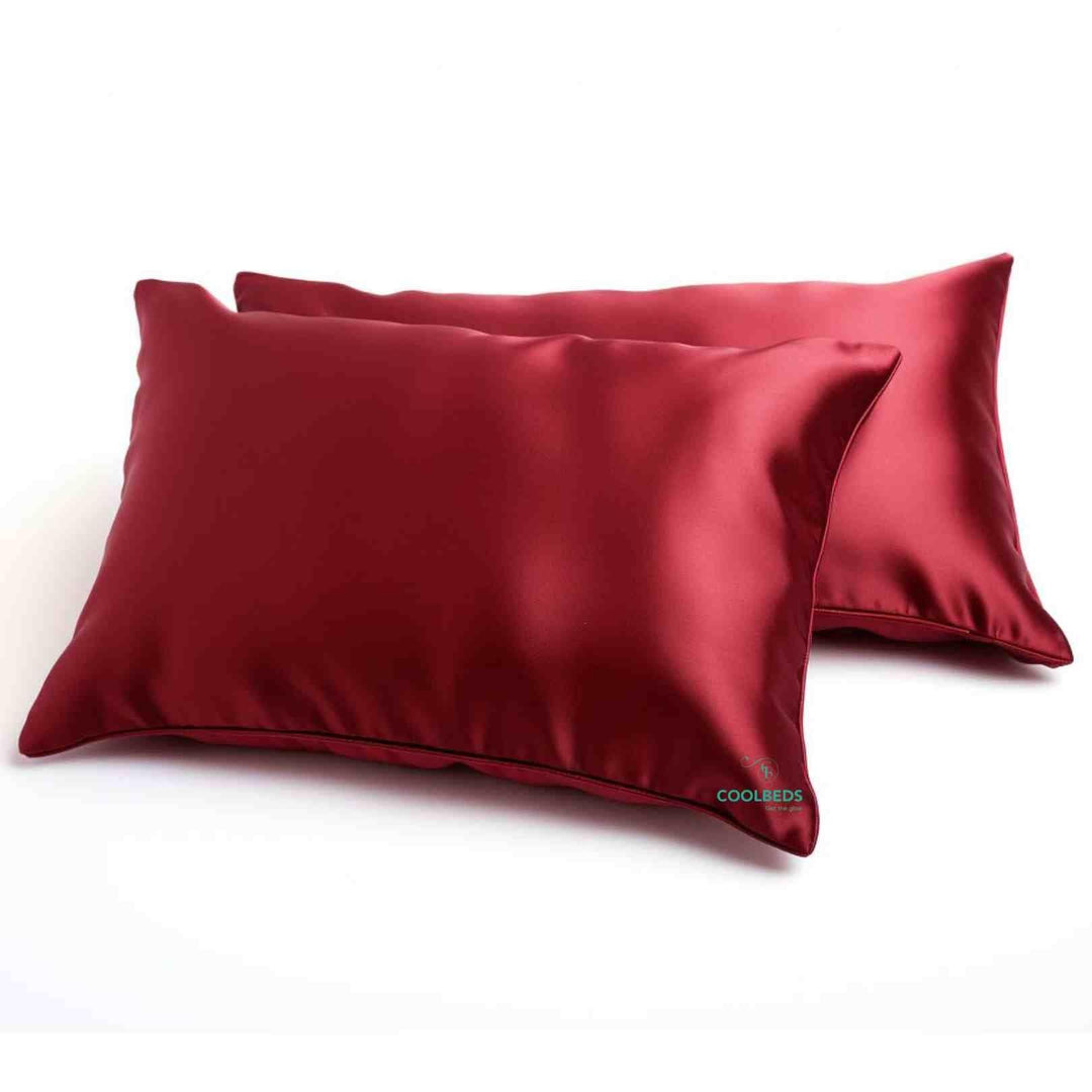 2 Satin Pillow Covers  with 3 Satin Scrunchies