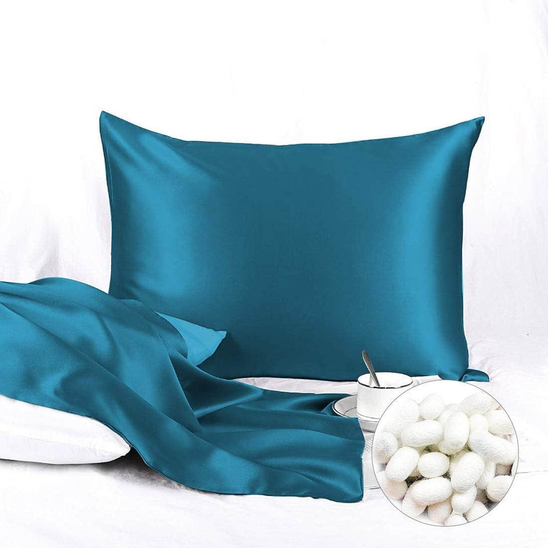 100% Pure 6A  Both Side Mulberry Silk Pillow Cover (Pack of 1)