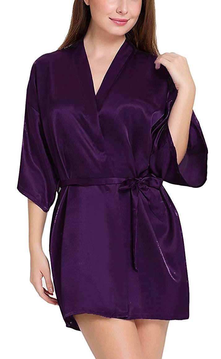 Satin Robe and Pillowcover Bundle