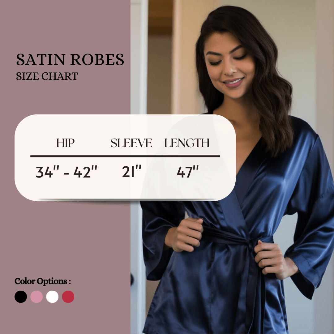 Satin Robe and Pillowcover Bundle