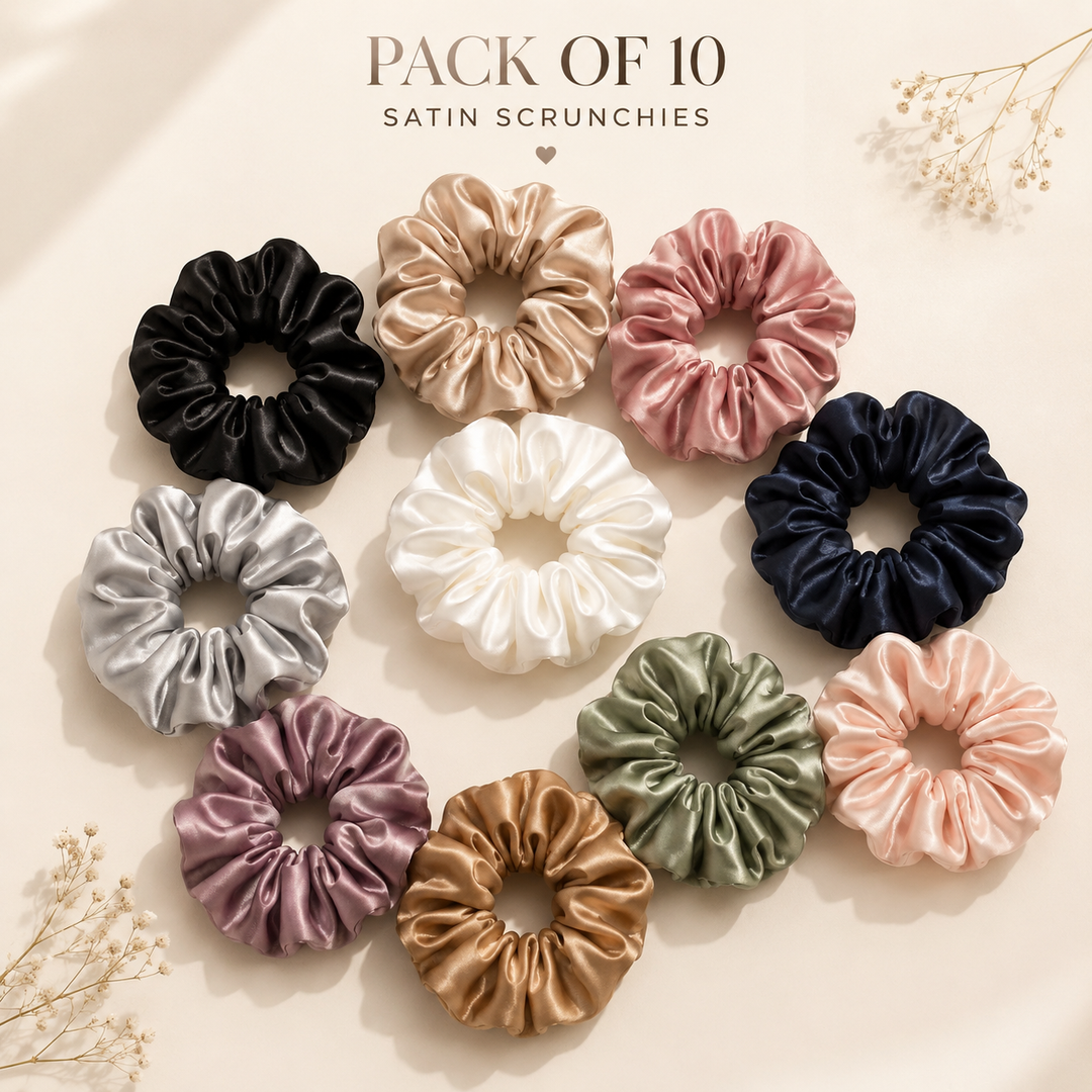 Silky Scrunchies 10 pack