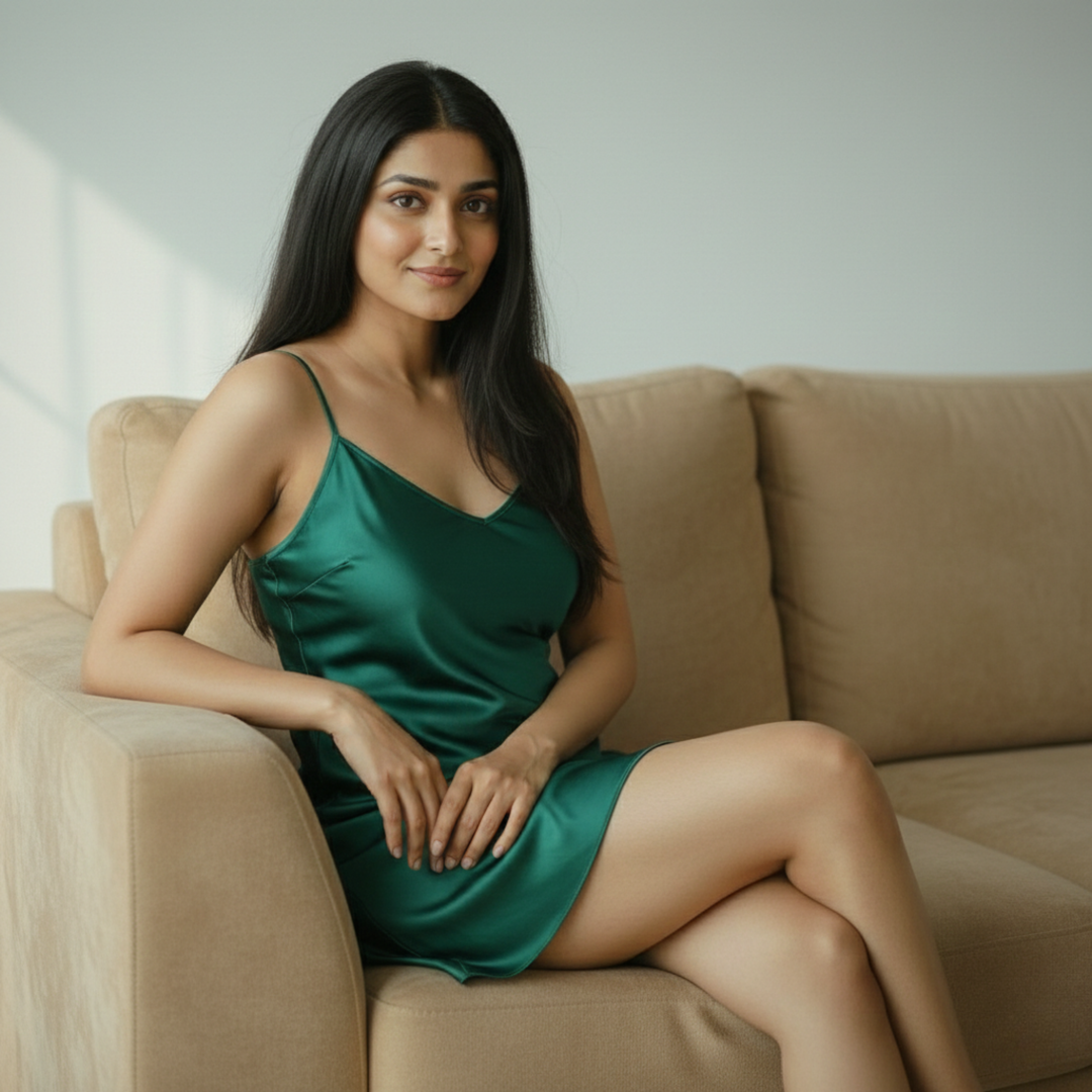 Silky Mini Slip Dress