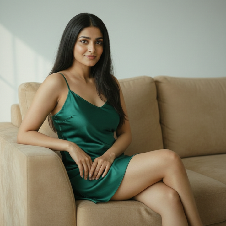 Silky Mini Slip Dress