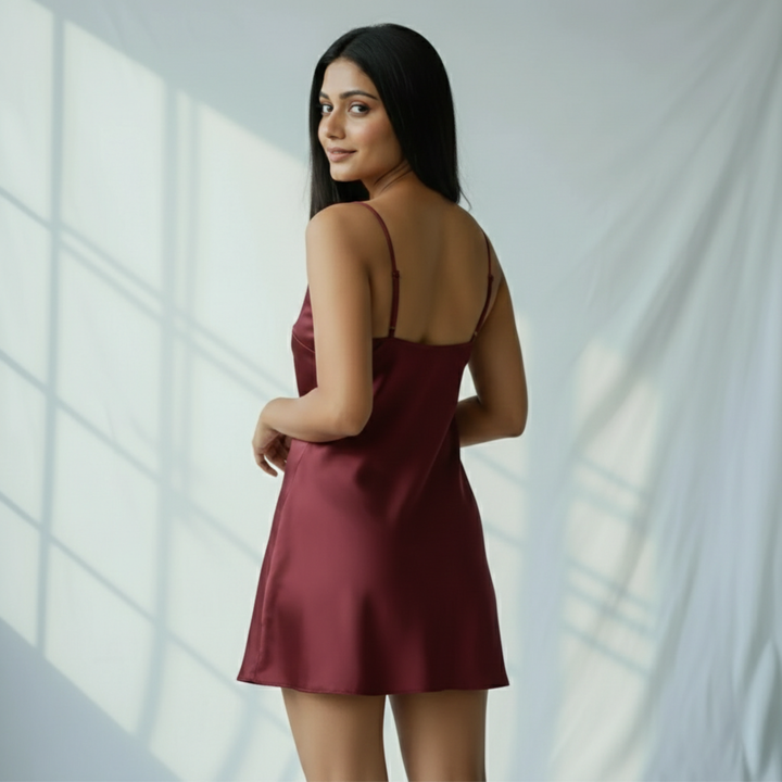 Silky Mini Slip Dress