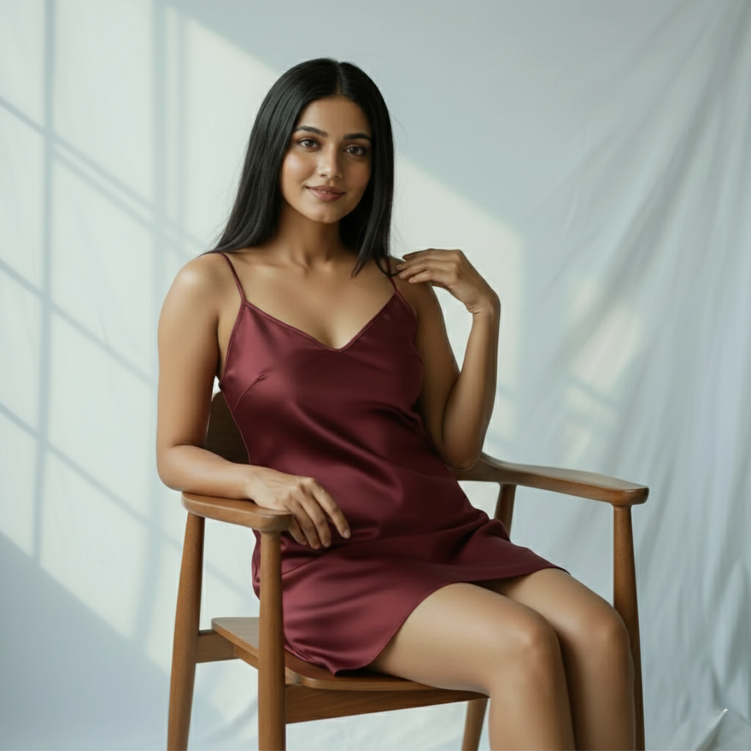 Silky Mini Slip Dress