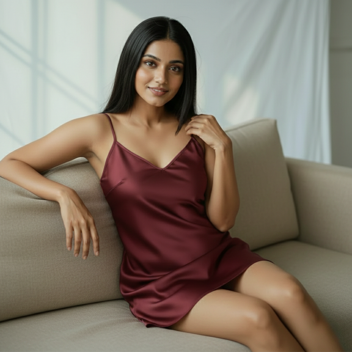 Silky Mini Slip Dress