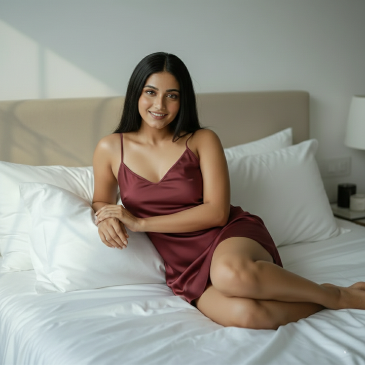 Silky Mini Slip Dress