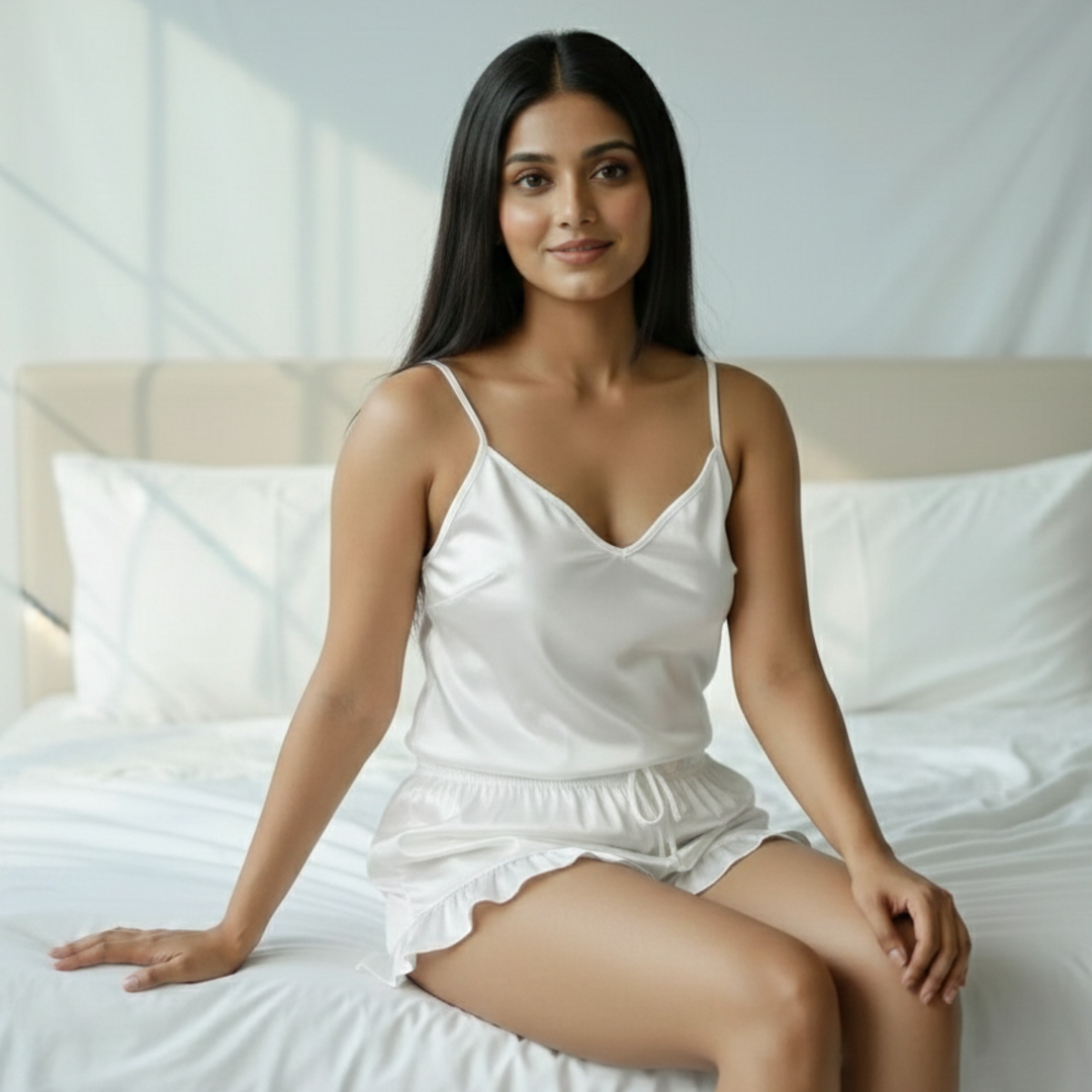 Silky Slip and Shorts Set