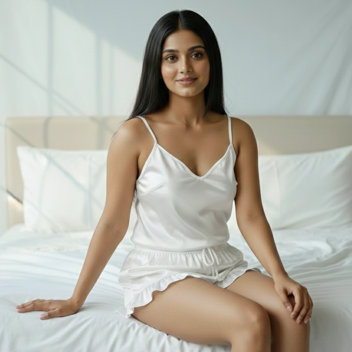 Silky Slip and Shorts Set