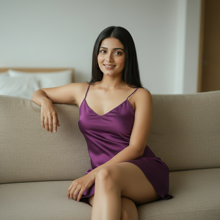 Silky Mini Slip Dress