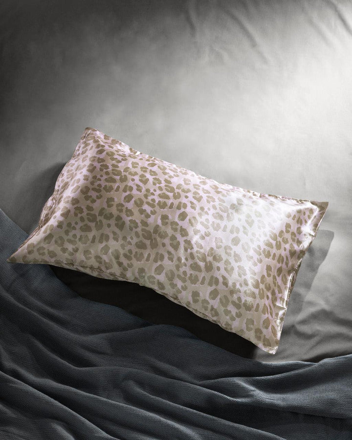 Printed 2 Satin Pillow Covers  with 3 Satin Scrunchies Combo