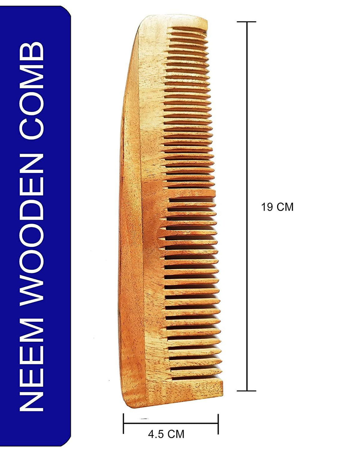 Organic Pure Neem Wood Comb (Gift)